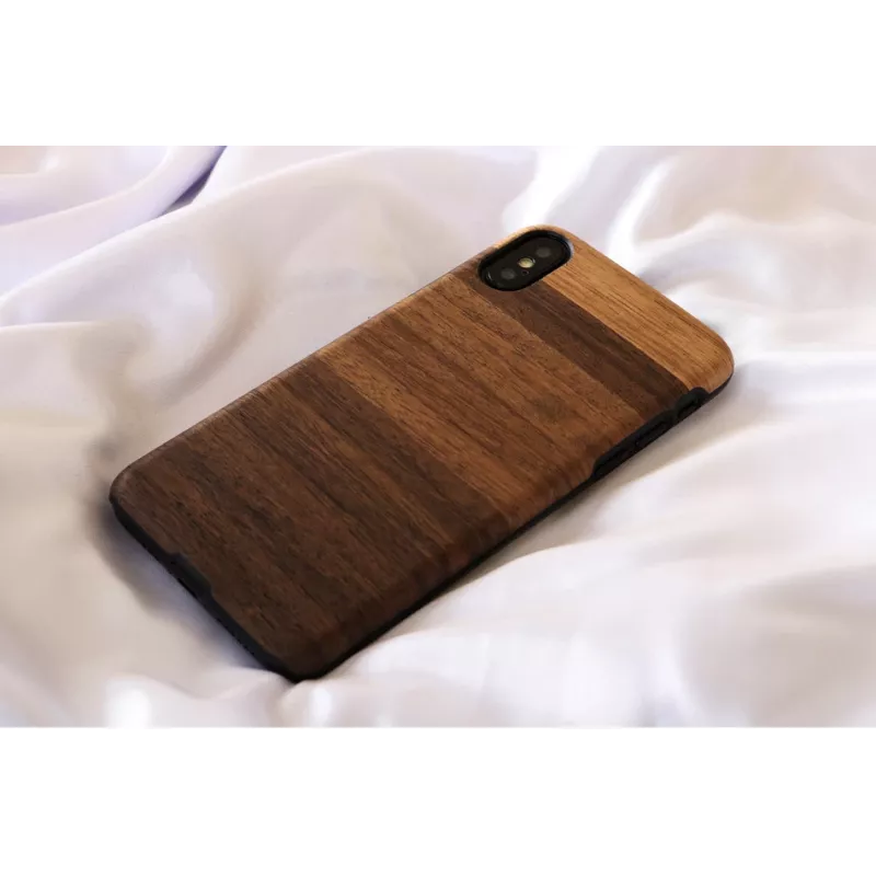 Smartphone-Hülle man and wood für iPhone X/XS — fango schwarz