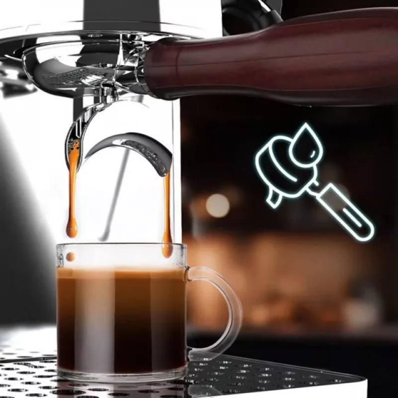 Baristeo Intima Siebtrgermaschine (silber/edelstahl, Thermoblock)
