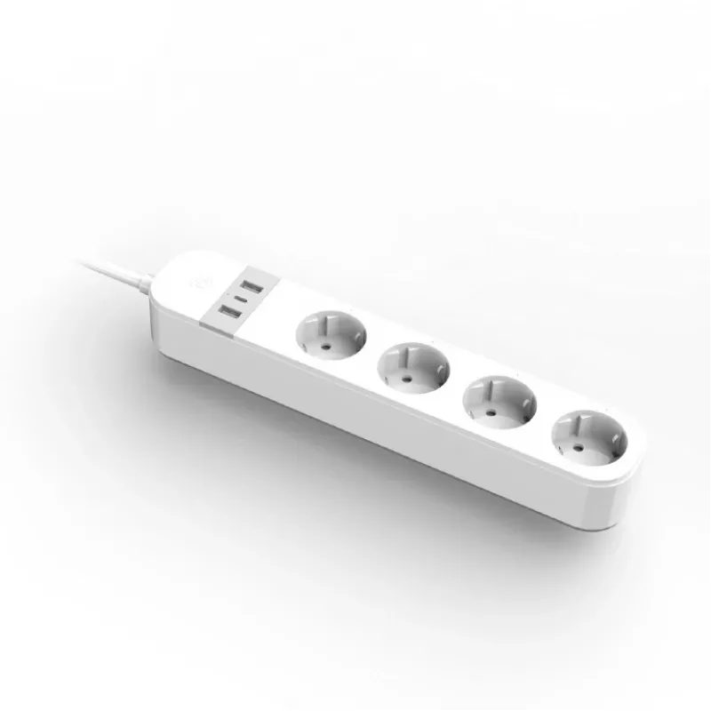 Intelligente Steckdosenleiste Gembird TSL-PS-S4U-01-W 4 AC-Ausgänge 3880 W Weiß