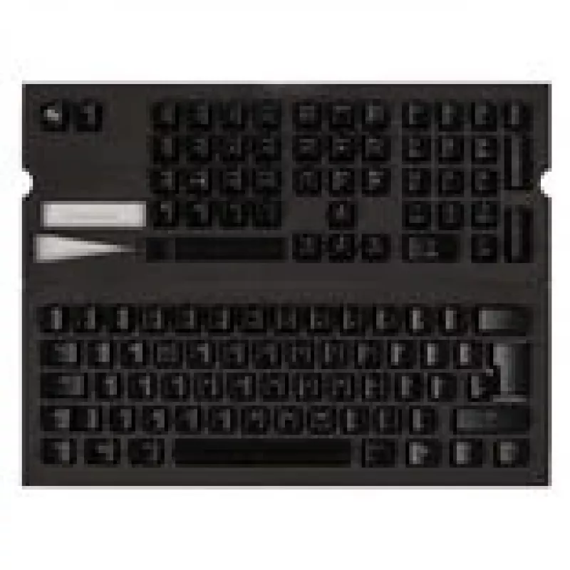 Ducky ABS Keycap Set, laser-graviert - ISO-Layout (DE), schwarz
