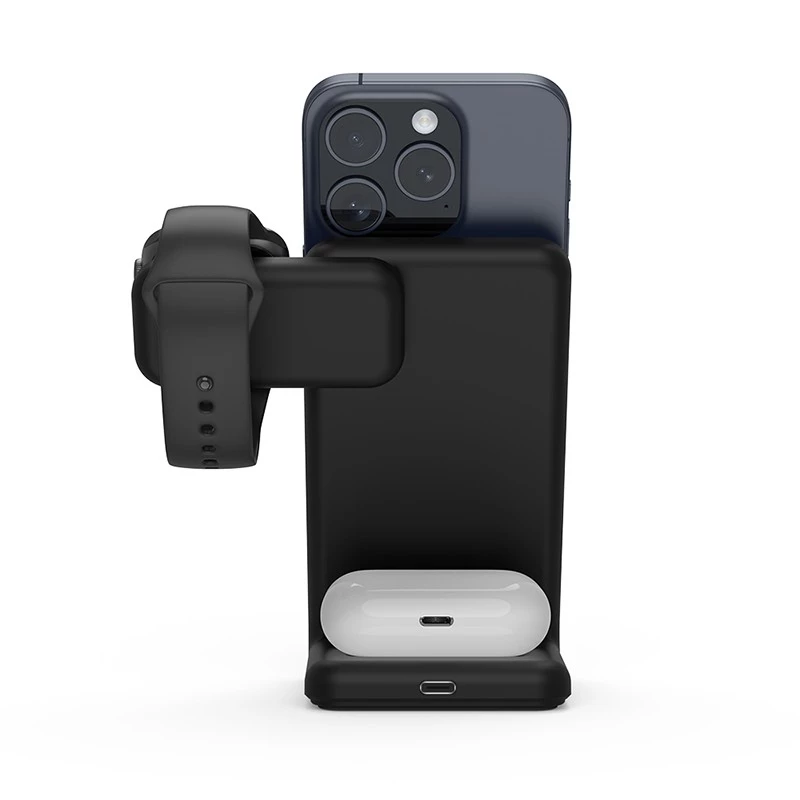 Indoor-Ladegerät Crong CRG-MSPS-BLK Smartwatch Schwarz Lightning USB Kabellos