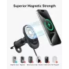Kabelloses magnetisches Autoladegerät Anker MagGo 15W — Magnetisches 15W Qi-Schnellladen für Smartphones, Schwarz