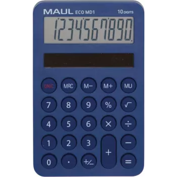 MAUL ECO MD1 Rechnermäppchen Einfacher Taschenrechner Blau (7275034)