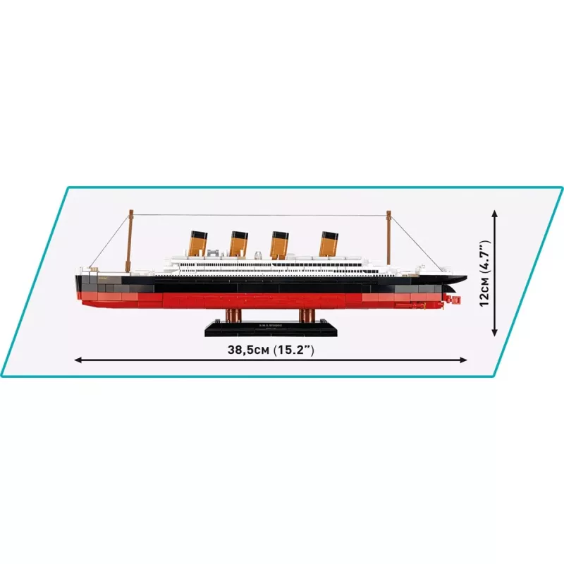 Konstruktionsset Cobi R.M.S. Titanic Modell 593 Teile COBI-1680 — Maßstabsgetreue Modellbausteine