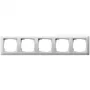 Wandplatte Gira Standard 55 — Weiß, Thermoplast, schraubenlos, 80,7×365,9×11,4 mm