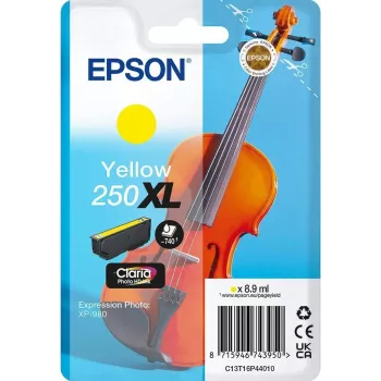 Epson 250XL Violin Claria Photo HD hohe (XL) Reichweite Gelb Original Tintenpatrone, 1 Stk., 8.9 ml