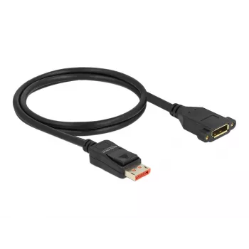 DisplayPort-Verlängerungskabel Panel-Mount DeLOCK 87095 8K 60 Hz 1 m