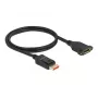DisplayPort-Verlängerungskabel Panel-Mount DeLOCK 87095 8K 60 Hz 1 m