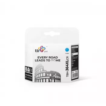 Tintenpatrone TB Kompat. S HP CB323EE (Nr. 364), TBH-364XLCR, Cyan