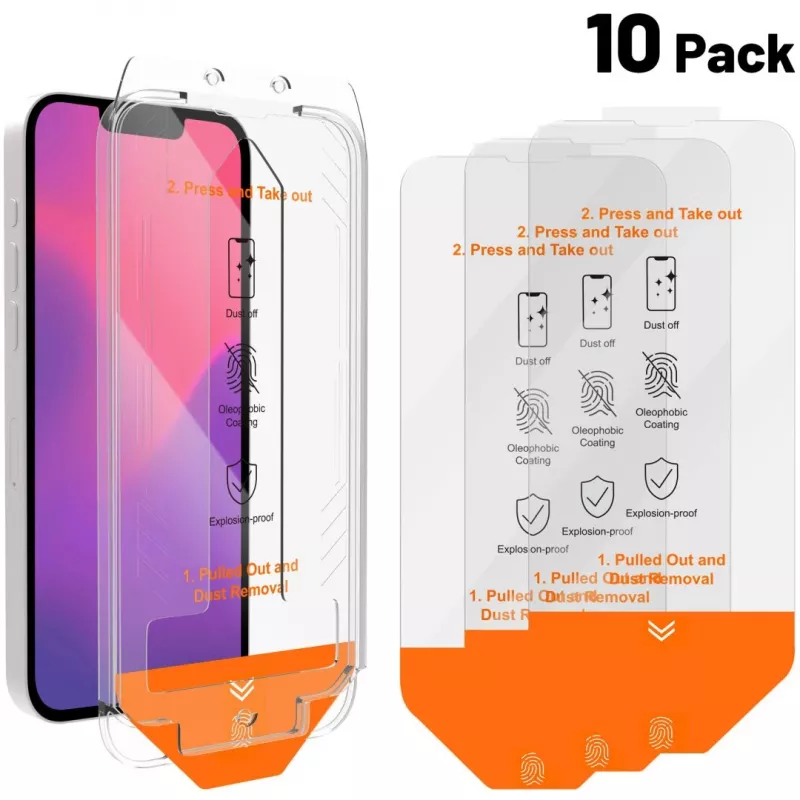 Glass Service KIT+ANTI-DUST IPHONE16E/14/13/13PRO 10-Packung