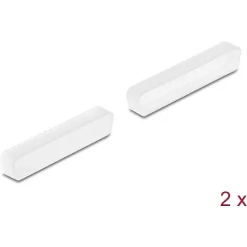 DeLOCK Staubschutzkappe für D-Sub 37 Stecker 2 Stück transparent