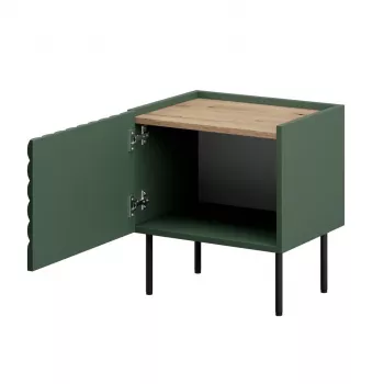 Nachttisch-Set cama meble ONDA 2 Stk. 50×40×H54 cm, grün, MDF/Spanplatte, 16 mm Rahmen