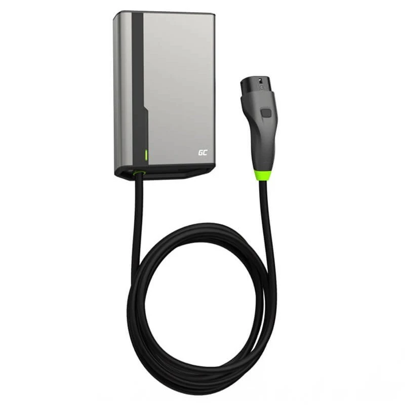 Wallbox Grün Cell GC EVGC021B2250 3,6-22 KW 5m NFC Grau Aluminium