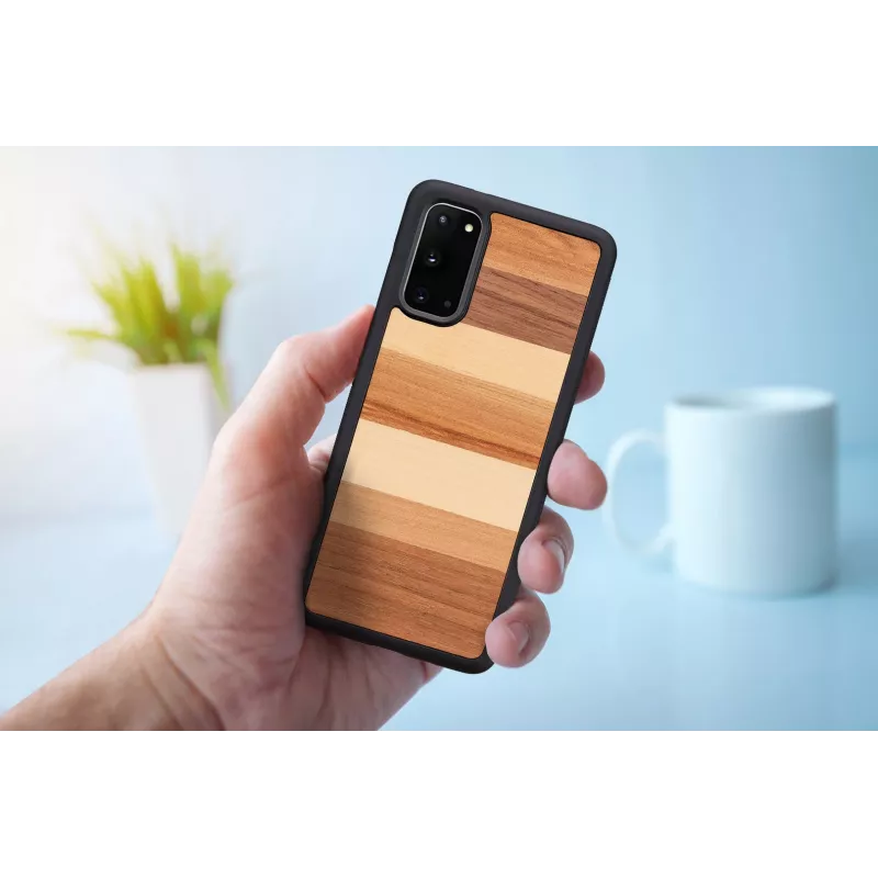 Handyhülle man and wood Galaxy S20 schwarz — Schutzhülle für Samsung Galaxy S20