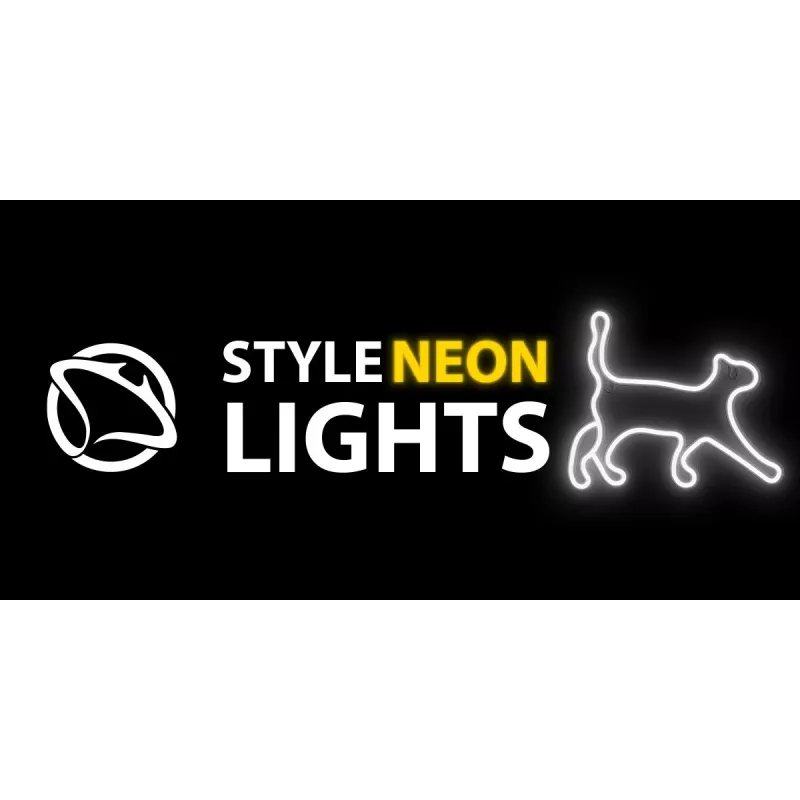 Neon-Dekoleuchte MANTA SNL70WH Style Neon Lights CAT 2 Weiß 70 cm