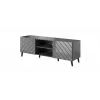 RTV-Schrank ABETO 150x42x52 Graphit/glänzend