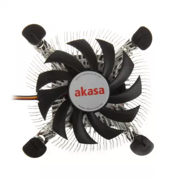 Cooler Akasa AK-CC7122BP01 Prozessorkühlsystem 7,5 cm Aluminium Blau