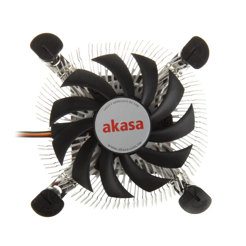 Cooler Akasa AK-CC7122BP01 Prozessorkühlsystem 7,5 cm Aluminium Blau