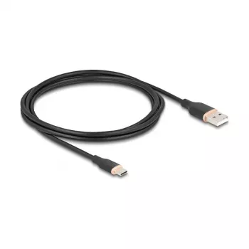 USB-Kabel DeLOCK 81227 2,5 m USB A USB C Schwarz