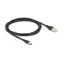 USB-Kabel DeLOCK 81227 2,5 m USB A USB C Schwarz