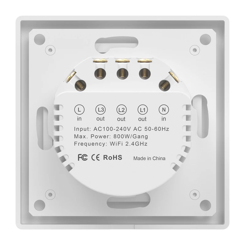 Touch-WLAN-Lichtschalter Avatto TS20-EU-W3 2-fach 220V