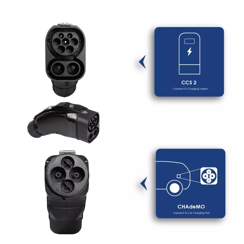 Akyga AK-SC-E18 CCS2 / CHAdeMO EV DC Fast Charging Adapter 1000V DC 250A