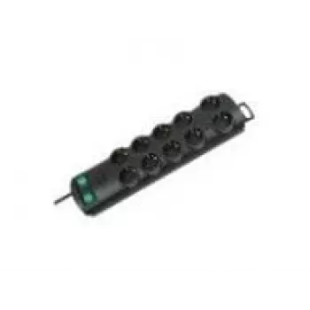 Brennenstuhl Primera-Line 10-fach schwarz 2m Steckdosenleiste 1153300120, schwarz, H05VV-F 3G1,5 Zuleitung 2,0 m
