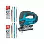 Stichsäge Makita DJV180ZX kabellos Gehäuse allein — 3-stufige Pendelhubfunktion, 0–2600 SPM, Hubhöhe 26 mm, Schnitttiefe Holz 135 mm