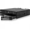 ICY DOCK - ToughArmor MB720MK-B V3 - 4x PCIe 4.0 M.2 NVMe zu 4x OCuLink in 1x 5,25 Schacht mobiler Rahmen Metall schwarz mit Schlüsselsperre (Tri-Mode-kompatibel)