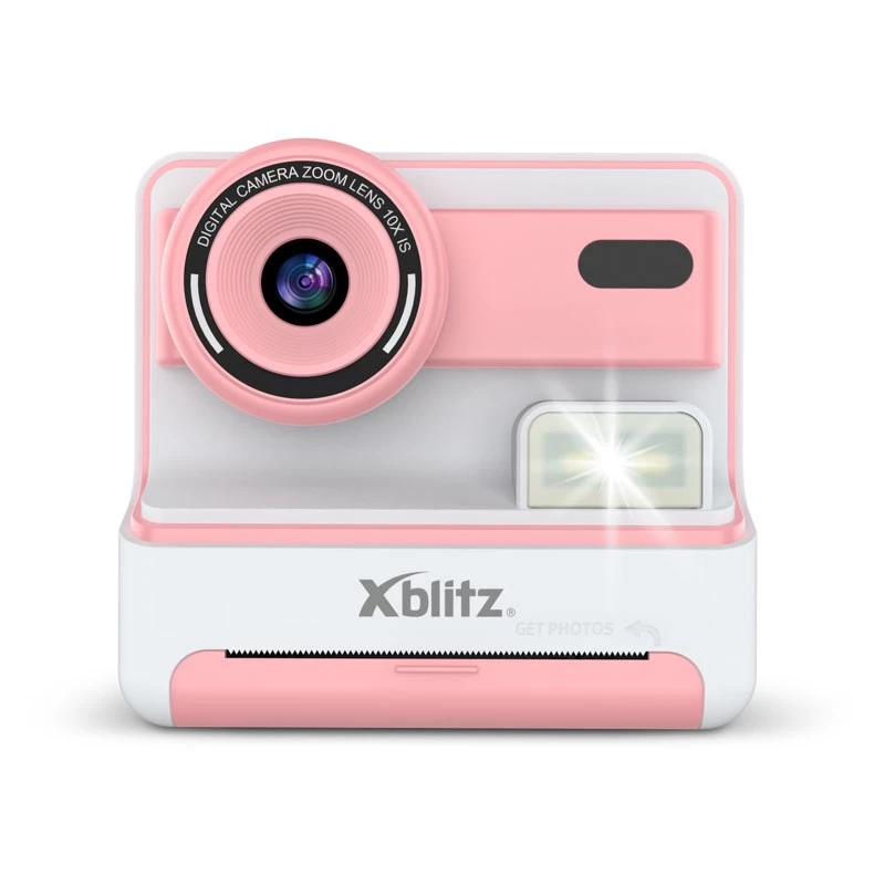 Xblitz FLASH PINK Sofortbildkamera mit Thermodrucker für Kinder