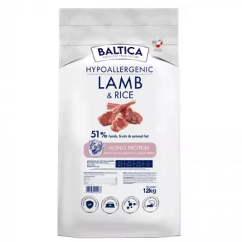 BALTICA Nutraceutic Hypoallergenic L/XL Lamm mit Reis - Trockenfutter für Hunde - 12kg