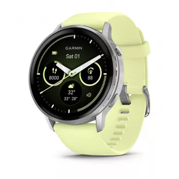 Garmin Venu 010-03014-02 Smartwatch / Sportuhr 3,56 cm (1,4 inch) AMOLED 45 mm Digital 454 x 454 Pixel Touchscreen Silber Wi-Fi GPS (Satellit)