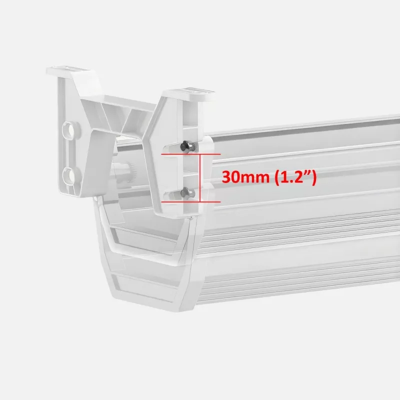 Maclean Kabel-/Steckdosenleisten-Organizer unter dem Schreibtisch, max. Belastung 5 kg, weiß, MC-106 W