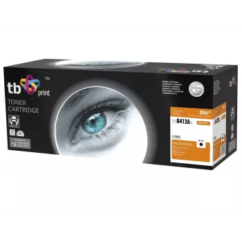 Toner TB Kompat. S OKI B412/B432, Schwarz, Neu 412AN