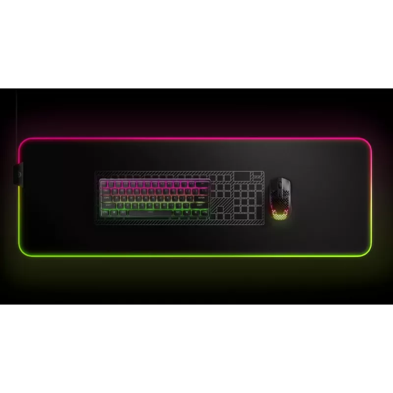 Mechanische Gaming-Tastatur STEELSERIES Apex Pro Mini Wireless — 60% Formfaktor, USB + RF Wireless + Bluetooth, QWERTY US, Schwarz