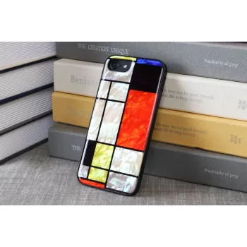Schutzhülle iKins für Apple iPhone 8/7 Mondrian Schwarz