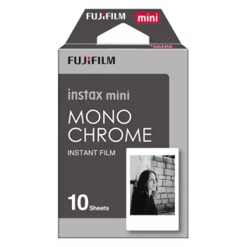 Fujifilm Instax Mini Monochrome - Schwarz-Weiß-Sofortbildfilm - instax mini - ISO 800 - 10 Aufnahmen