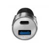 LogiLink Auto-Netzteil – 36 Watt – 3 A – PD 3.0, QC 3.0 – 2 Ausgangsports (USB, 24-poliger USB-C)