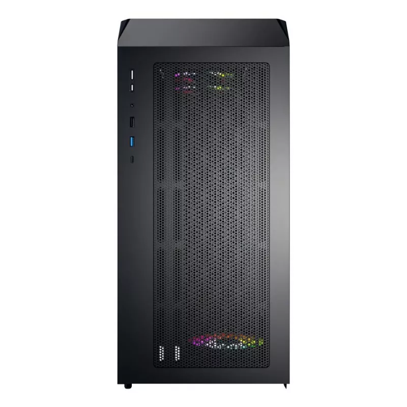 Montech X5M (B) Micro Tower PC-Gehäuse – Micro-ATX/Mini-ITX, 3x120mm vorne, 1x120mm hinten, unterstützt ATX-Netzteile, 2x3,5 Zoll + 4x2,5 Zoll, Schwarz