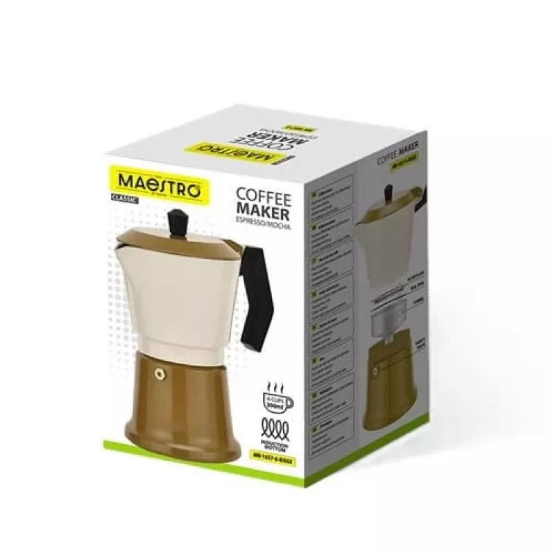 Espressokocher Maestro MR-1657-6-BEIGE Aluminium 6 Tassen