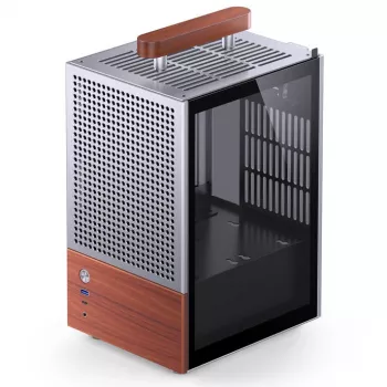 PC-Gehäuse Jonsbo T6, Mini-Tower, Mini-ITX, Silber