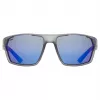 Polarisierte Sonnenbrille Uvex Sportstyle 233 P - smoke matt/spiegelblau