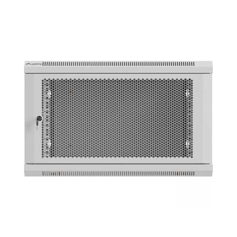 Rack-Schrank 19 inch 6U 600x600 grau perforiert