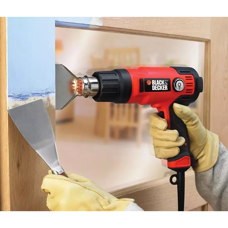 Heißluftgebläse Schwarz & Decker KX2200K-QS — 2000 W, 720 L/min, bis zu 645 °C, Pistolengriff, 900 g