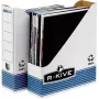 Fellowes Archiv-Zeitschriftenhalter R-Kive PRIMA, Weiß-Blau aus 100% recyceltem Karton, 100% recycelbar (0026301)