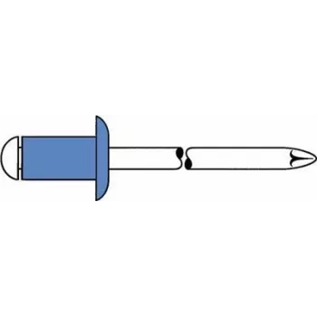 Blindniet GESIPA 6310923 Stahl/Stahl 5×10 mm Flachkopf für 4,0–6,0 mm