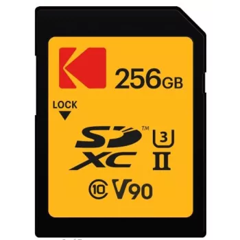 Speicherkarte Kodak EKMSD256GUHS2V2K SDXC UHS-II 256 GB Lesen 300 MB/s Schreiben 270 MB/s U3 V90 Klasse 10