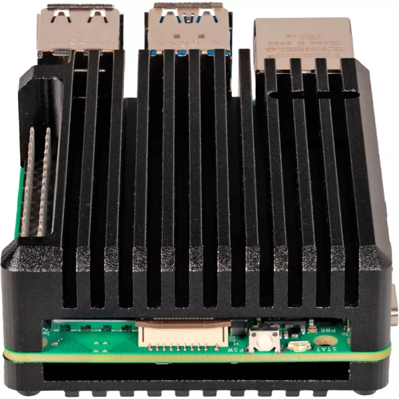 Joy-IT ARMOR Case BLOCK SBC-Enclosure geeignet für Entwicklungskits Raspberry Pi (RB-AlucaseP5-07)
