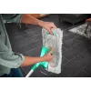 Flachmopp Leifheit Profi XL Cotton Plus – 420 mm Breite, 360° drehbarer Kopf, Baumwolle/Faser, Aluminiumstiel