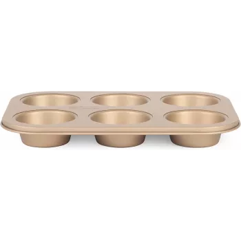 Muffin Maker Russell Hobbs RH02151GEU7 Gold antihaftbeschichtet, elektrisches Muffin-Backgerät für die Arbeitsplatte